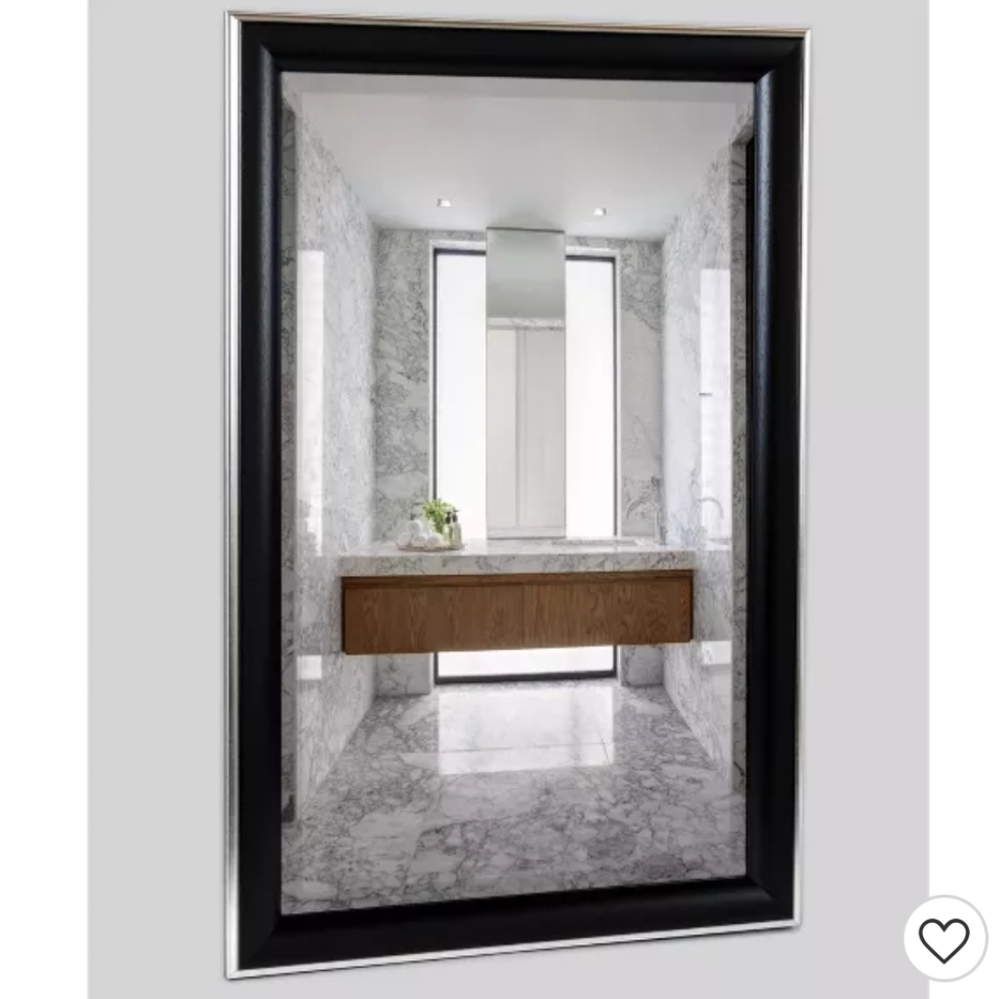 Cypress Black/Silver Framed Beveled - Picture 2 of 12